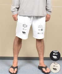 RVCA ルーカ ハーフパンツ ショートパンツ メンズ スウェット パンツ ブランドロゴ BF04A-P66