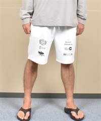 RVCA ルーカ ハーフパンツ ショートパンツ メンズ スウェット パンツ ブランドロゴ BF04A-P66