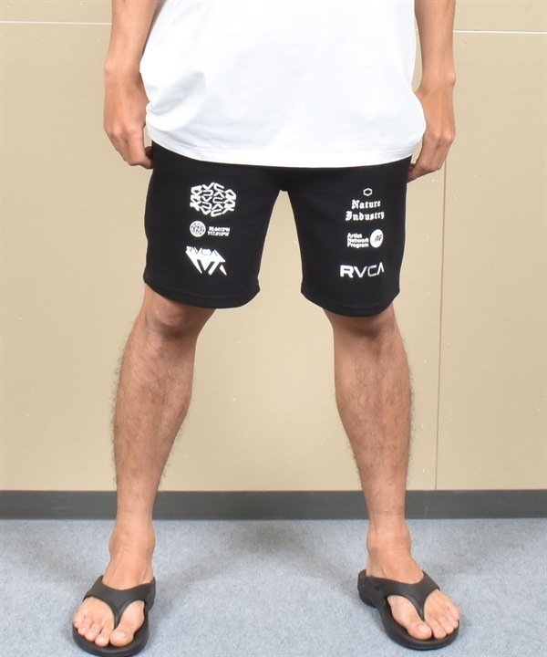 RVCA ルーカ ハーフパンツ ショートパンツ メンズ スウェット パンツ ブランドロゴ BF04A-P66