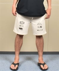 RVCA ルーカ ハーフパンツ ショートパンツ メンズ スウェット パンツ ブランドロゴ BF04A-P66