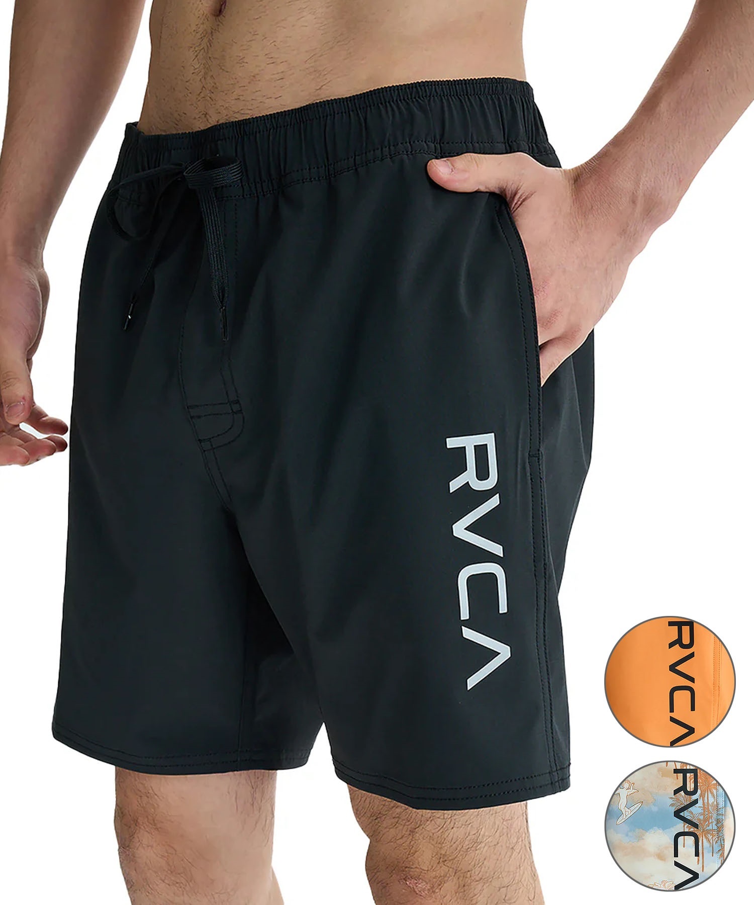 新品 RVCA ルーカ 水陸両用パンツ サーフパンツ 水着 ハーフパンツ M RVCA ルーカ 水着 海パン トランクス サーフパンツ メンズ 水陸