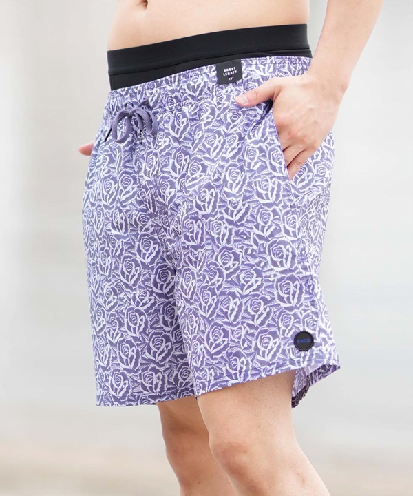 RVCA ルーカ 水着 海パン トランクス サーフパンツ メンズ 水陸両用 ショーツ BARBA ROSES ELASTIC 17 BF04A-593