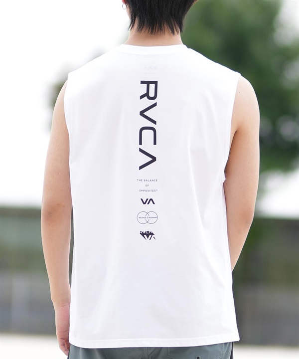 RVCA ルーカ ラッシュガード メンズ タンクトップ バックプリント UVカット 吸水速乾 水陸両用 BF041-878