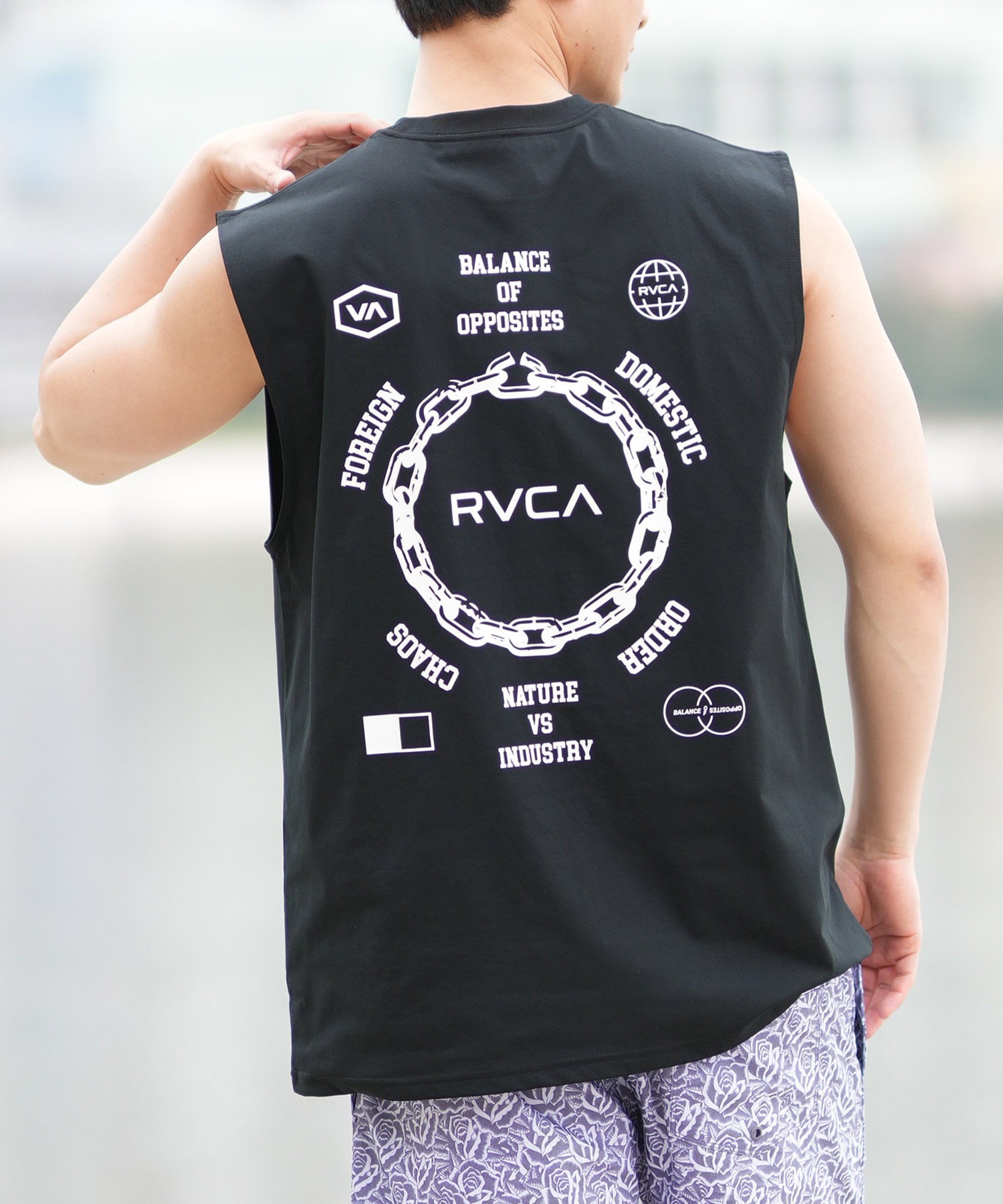 RVCA ブラック 水着・ラッシュガード セット RVCA 最短翌日配達 ルーカ ルカ スポーツ 長袖 ラッシュガード