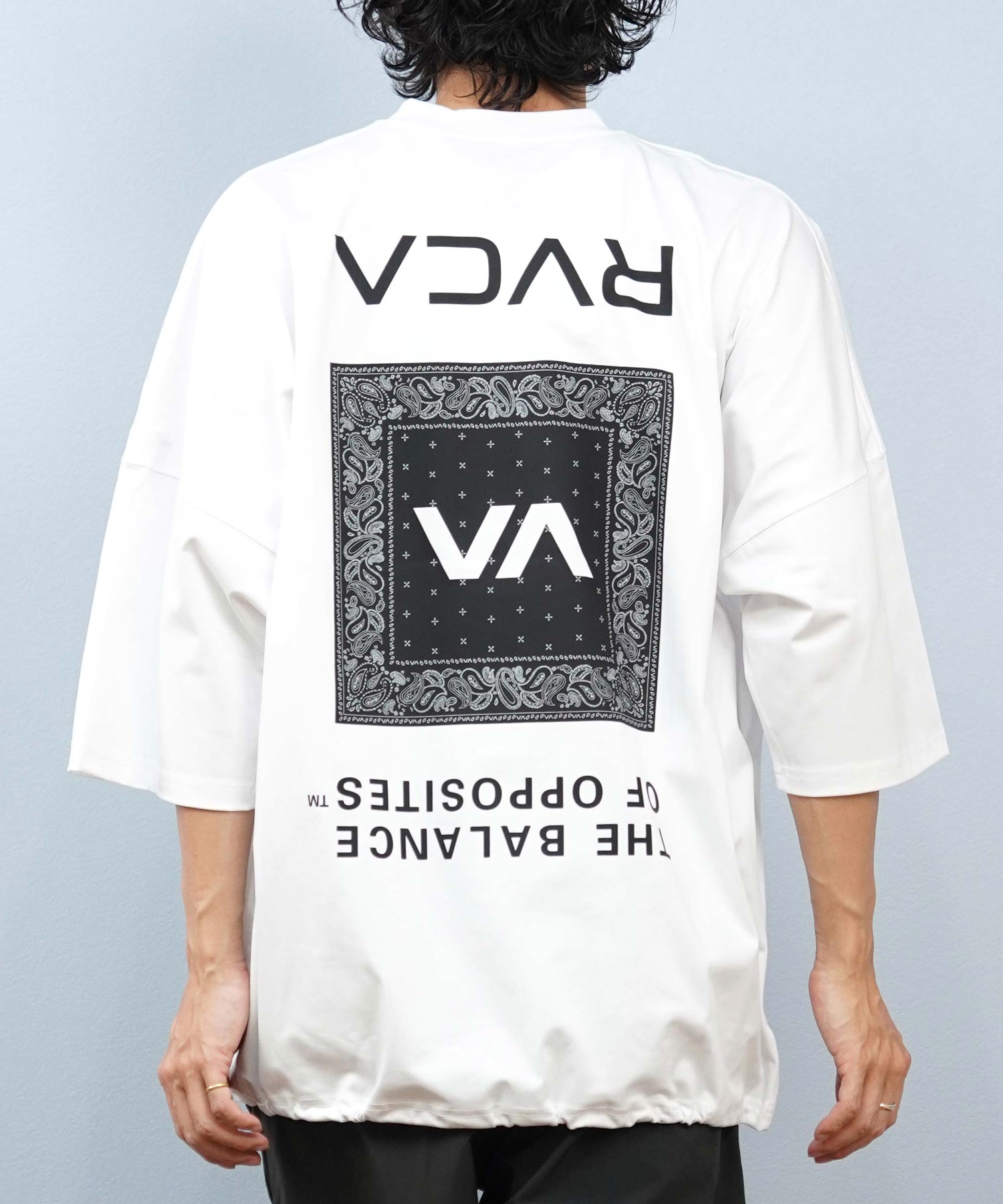 RVCA ルーカ 水着 ラッシュガード 半袖 Tシャツ メンズ バックプリント