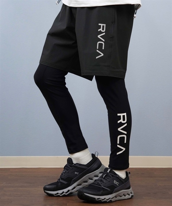 RVCA ルーカ 水着 ラッシュガード レギンス メンズ 水陸両用 UVカット ブランドロゴ BF04A-P99
