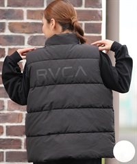 RVCA ルーカ ベスト レディース 軽量 バックプリント ロゴ RVCA PUFFER VEST BF044-756(CLO-S)