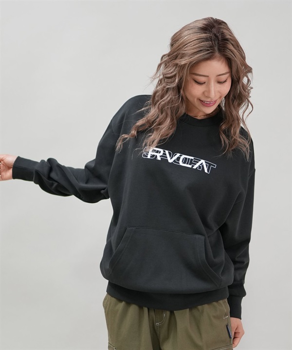 RVCA ルーカ トレーナー レディース ロゴ 薄手 ポケット セットアップ対応 SPORT CREW BF043-033