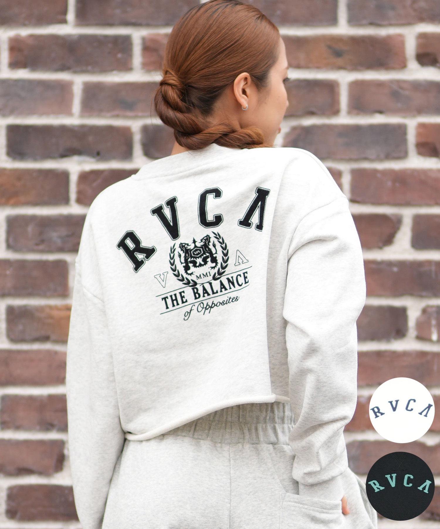 RVCA ルーカ トレーナー スウェット レディース バックプリント