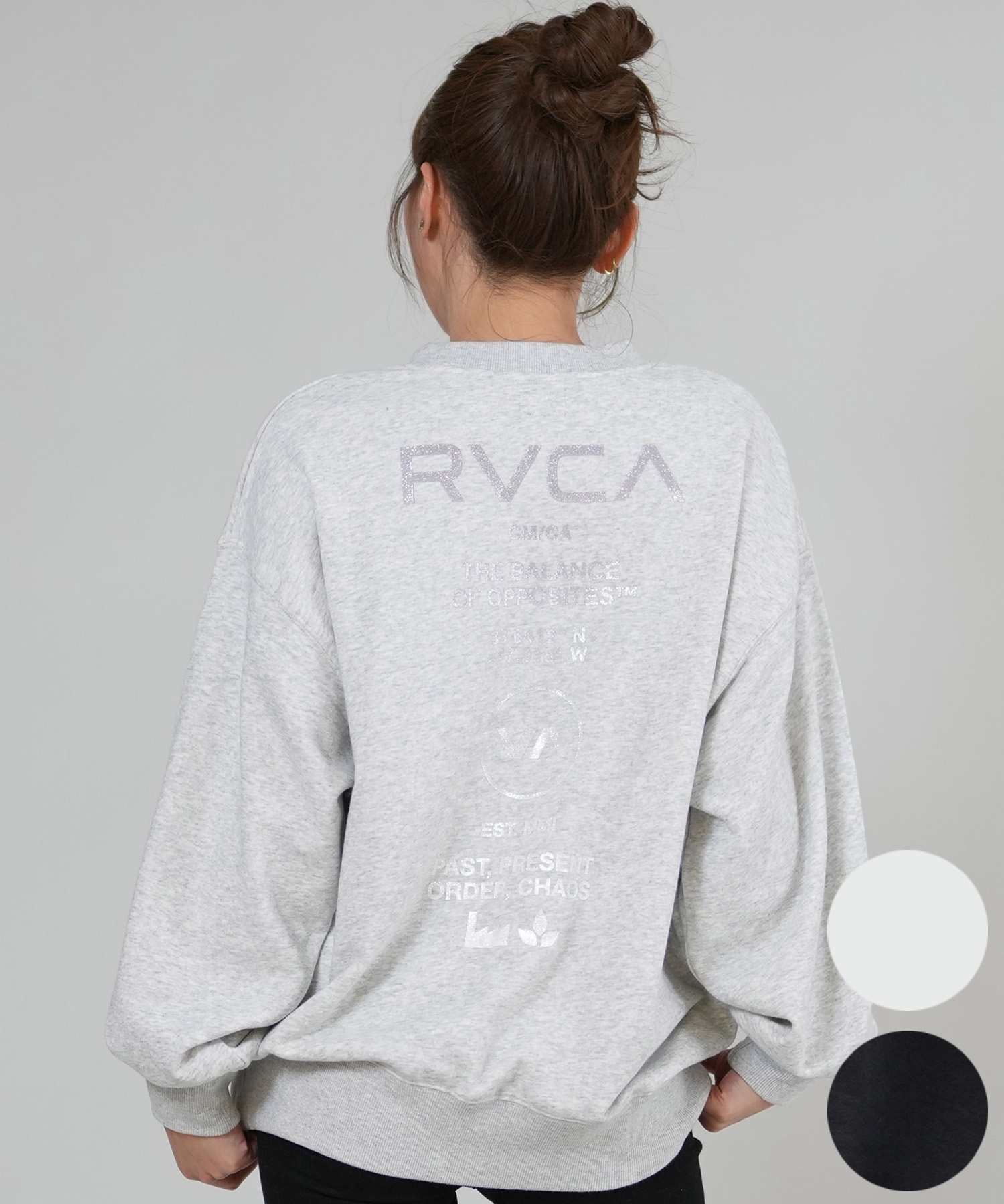 RVCA ルーカ トレーナー スウェット レディース バックプリント ロゴ