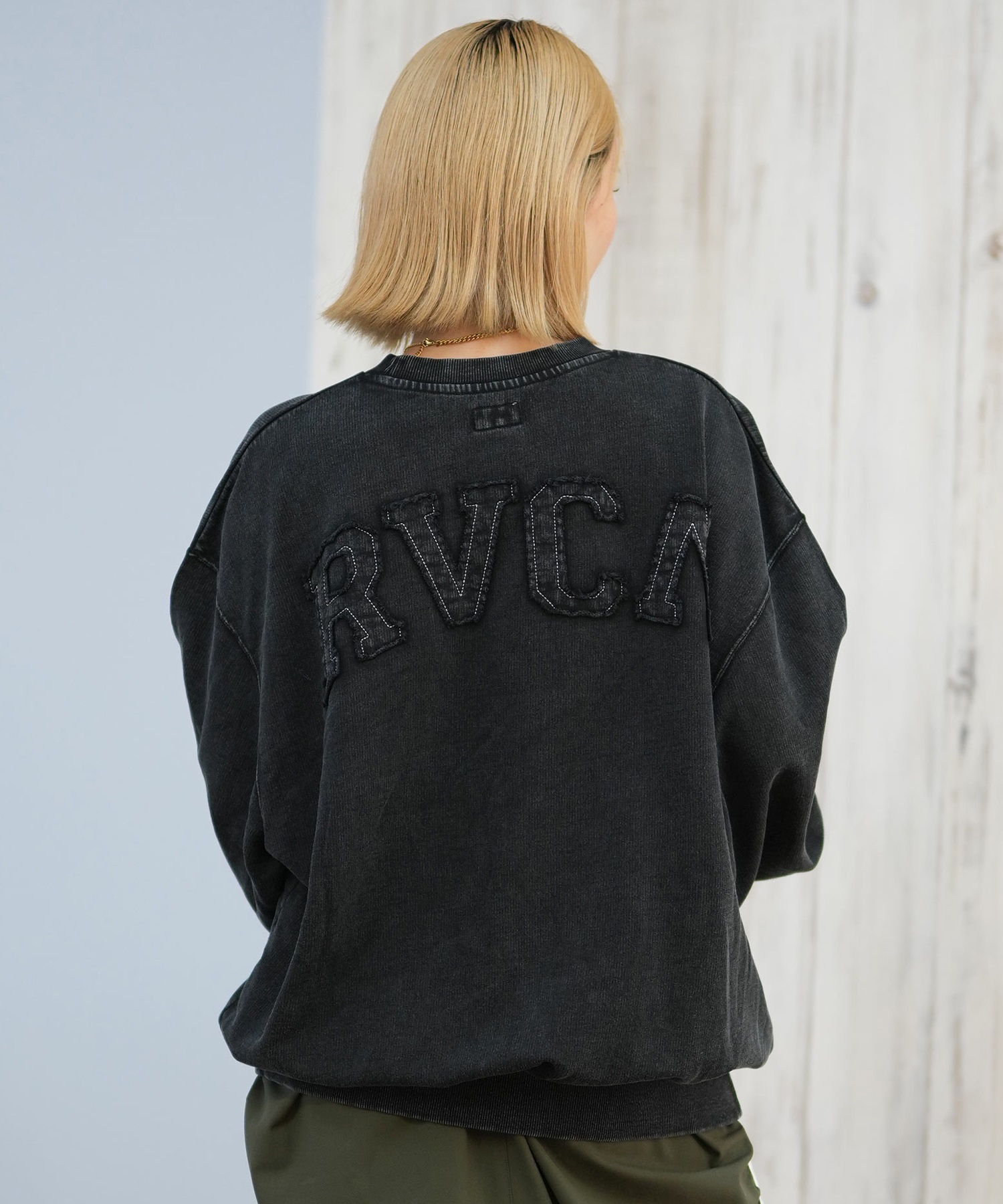 RVCA ルーカ トレーナー スウェット レディース クルーネック バック