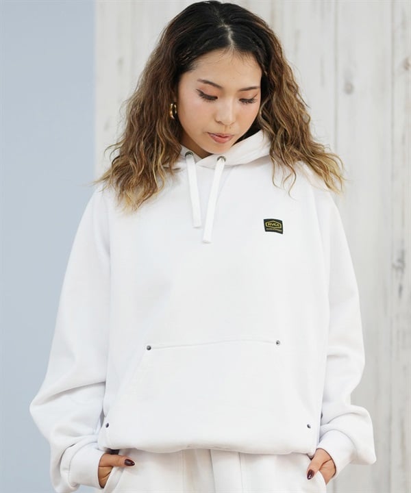 RVCA ルーカ プルオーバー パーカー レディース シンプル ロゴ 裏毛 RECESSION HOODIE BF044-009