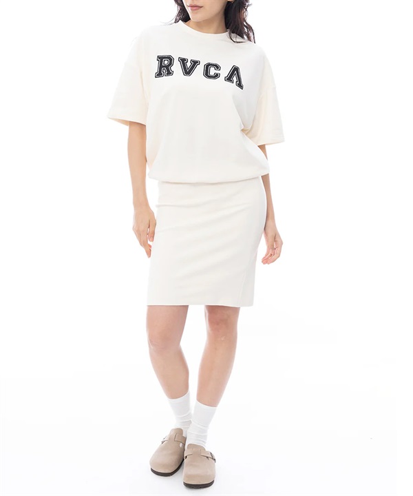 RVCA ルーカ ワンピース レディース Tシャツワンピ PATCHED RVCA SS DRESS BF043-390