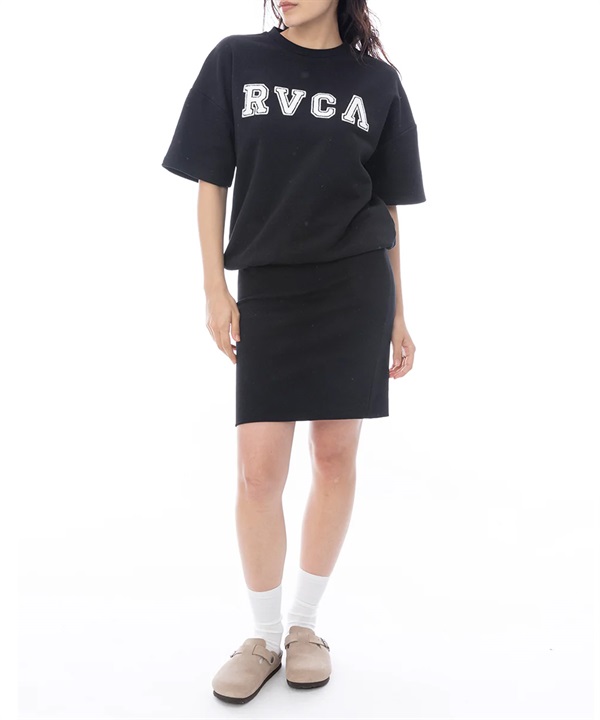 RVCA ルーカ ワンピース レディース Tシャツワンピ PATCHED RVCA SS DRESS BF043-390
