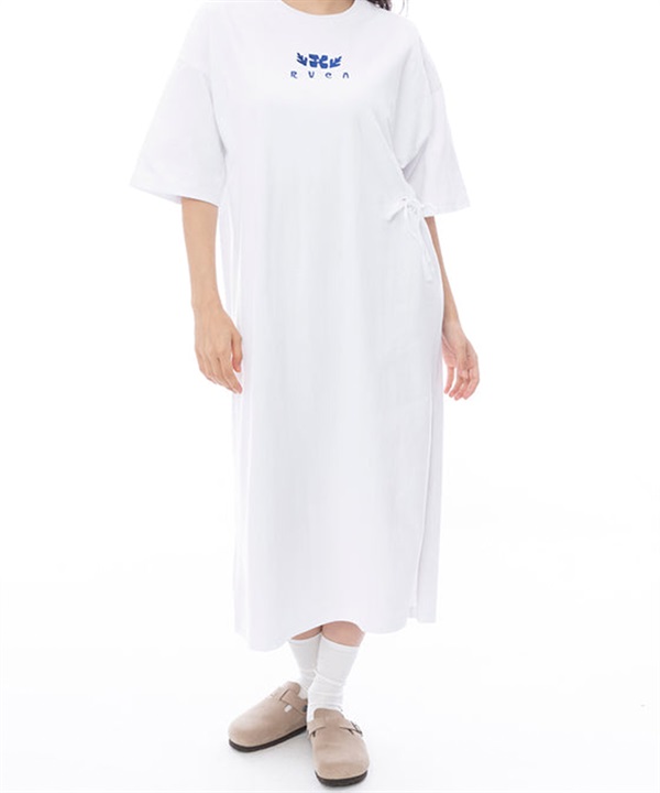 RVCA ルーカ ワンピース レディース Tシャツワンピース バックプリント ロゴ BF043-391