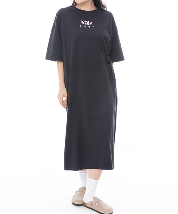 RVCA ルーカ ワンピース レディース Tシャツワンピース バックプリント ロゴ BF043-391