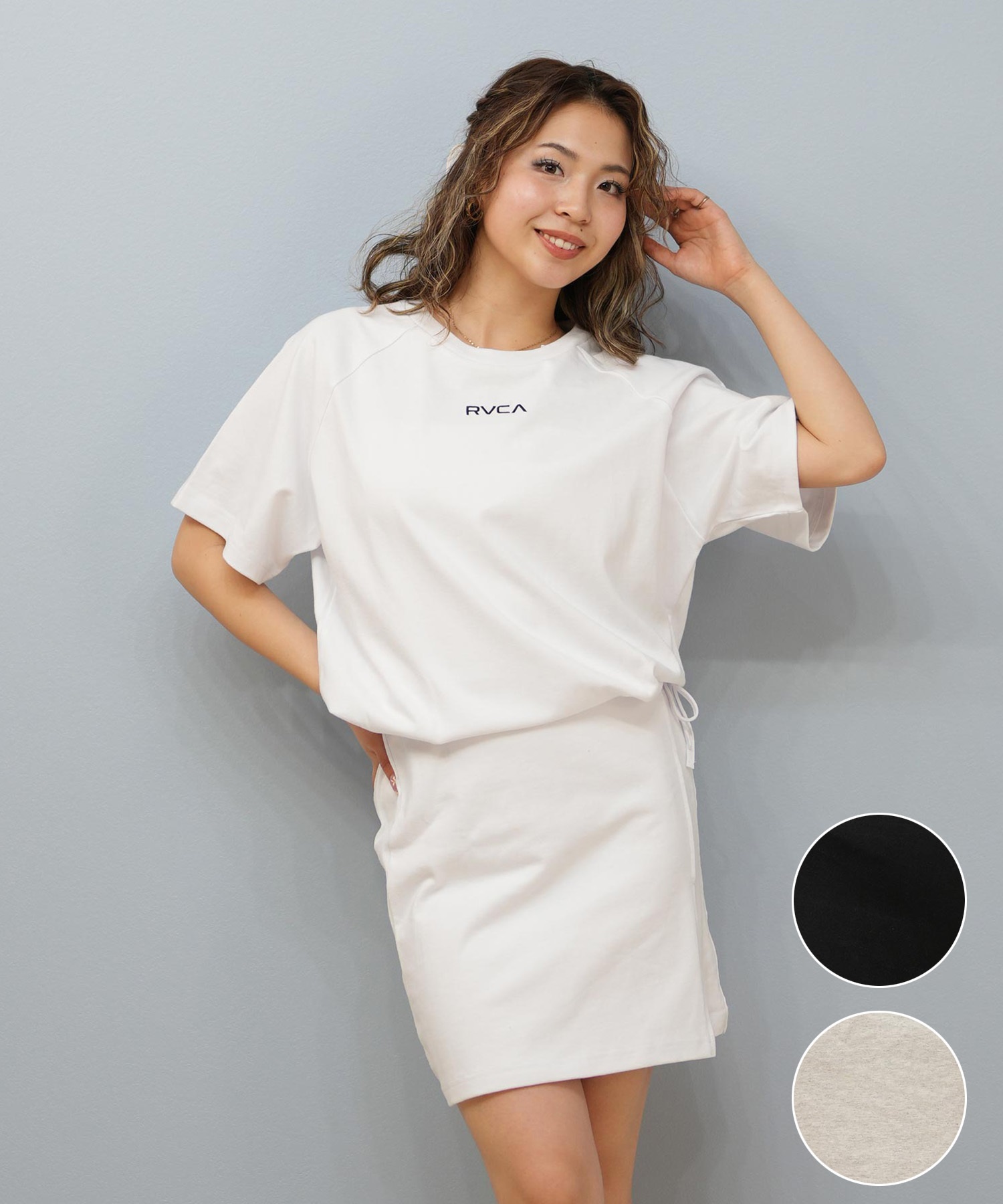 ポロシャツ ポロ RVCA/ルーカ ポロシャツ ショート丈 刺繍ロゴ BF04C-001 レディース RVCA ルーカ 半袖 シャツ レディース ポロシャツ ショート丈