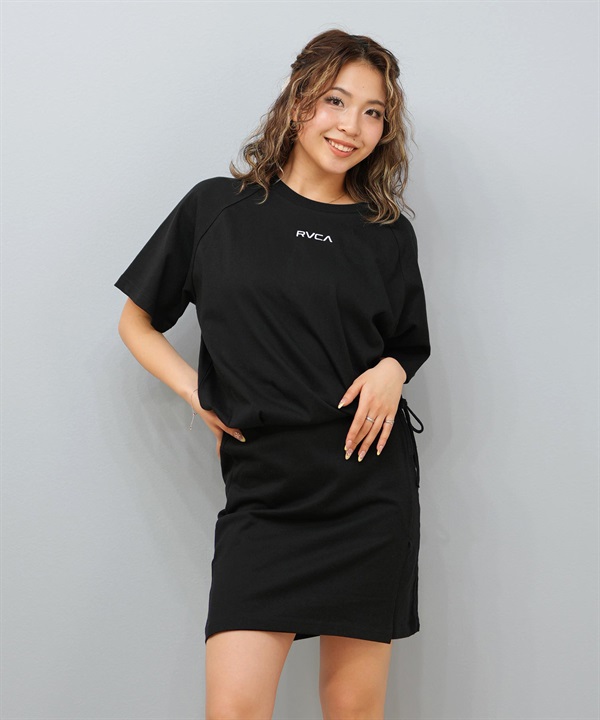 RVCA ルーカ ワンピース レディース Tシャツワンピース ワンポイント MINI RVCA RAGLAN TEE DRESS BF04C-350
