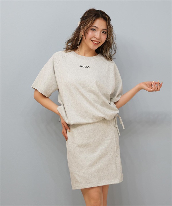 RVCA ルーカ ワンピース レディース Tシャツワンピース ワンポイント MINI RVCA RAGLAN TEE DRESS BF04C-350