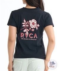 RVCA ルーカ 半袖 Tシャツ レディース バックプリント 花柄 ロゴ BF043-208