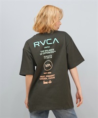 RVCA ルーカ 半袖 Tシャツ レディース バックプリント ロゴ SOUVENIR LOOSE FIT ST BF043-P20