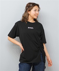 RVCA ルーカ 半袖 Tシャツ レディース ロゴ ボタン WILD RVCA LOOSEFIT ST BF04C-203
