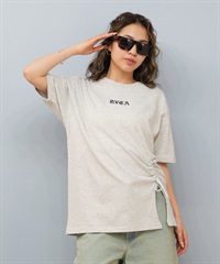 RVCA ルーカ 半袖 Tシャツ レディース ロゴ ボタン WILD RVCA LOOSEFIT ST BF04C-203