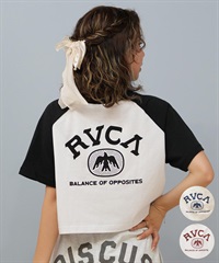 RVCA ルーカ 半袖 Tシャツ レディース ショート丈 ラグランTシャツ BF04C-208