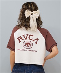 RVCA ルーカ 半袖 Tシャツ レディース ショート丈 ラグランTシャツ BF04C-208