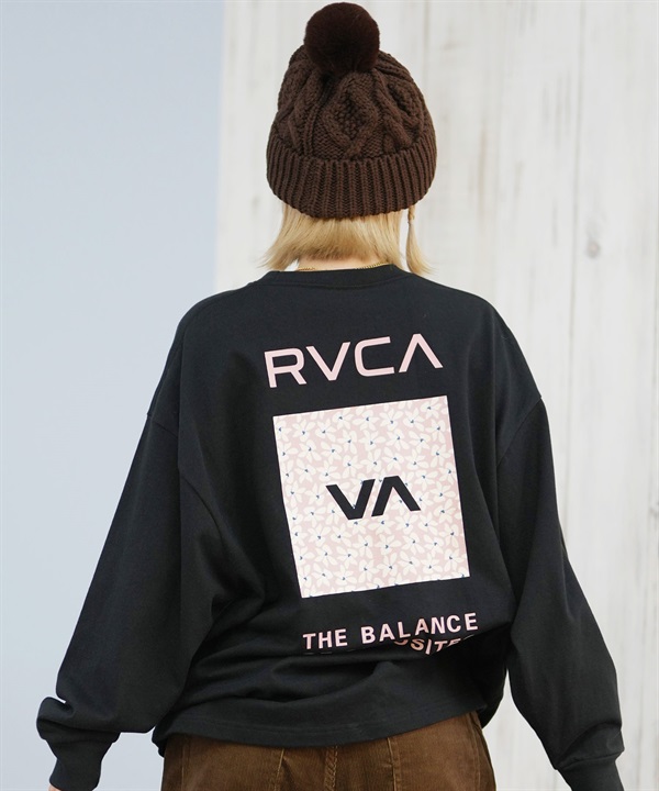 RVCA ルーカ 長袖 Tシャツ ロンT レディース バックプリント バンダナ柄 BANDANA VA BOX LOGO BF044-052