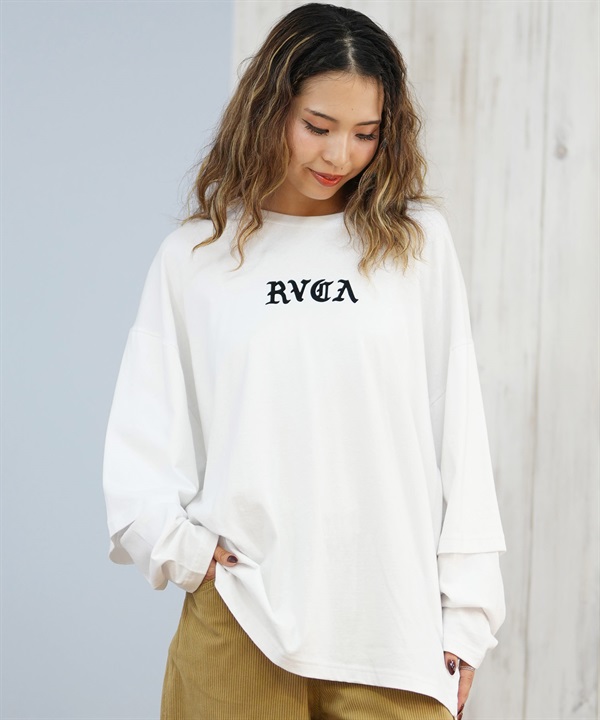 RVCA ルーカ 長袖 Tシャツ ロンT レディース シンプル ロゴ LAYERD LS TEE BF044-053