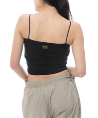 RVCA ルーカ タンクトップ キャミソール レディース ワンポイント ロゴ シンプル RECESSION TUBE TOP BF043-002