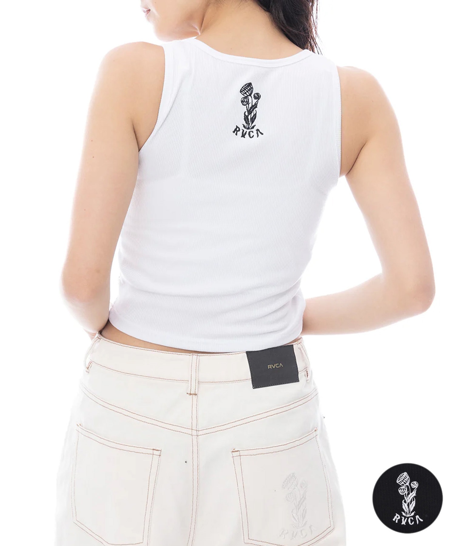 RVCA ルーカ タンクトップ レディース クロップド丈 ショート丈 ワン