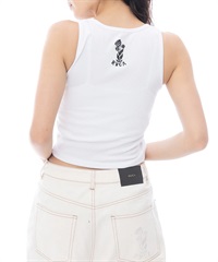 RVCA ルーカ タンクトップ レディース クロップド丈 ショート丈 ワンポイント ロゴ シンプル HENRY TANK TOP BF043-370