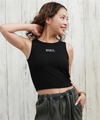 RVCA ルーカ タンクトップ レディース クロップド丈 ショート丈 リブ BF043-P35