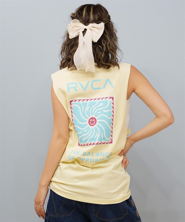 RVCA ルーカ タンクトップ レディース バックプリント カットオフ BF04C-371