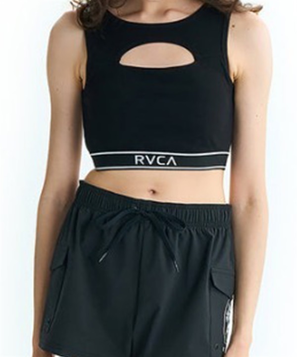 RVCA ルーカ タンクトップ レディース クロップド丈 ショート丈 シンプル BF04C-858