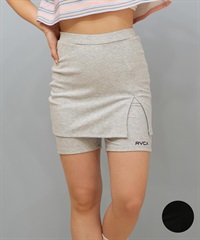 RVCA ルーカ ハーフパンツ ショートパンツ レディース ワンポイント ロゴ リブ BF04C-651