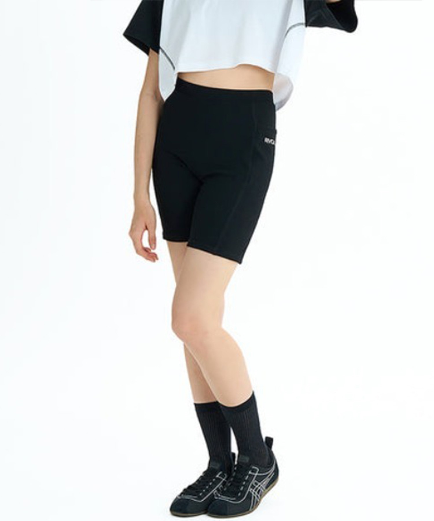 RVCA ルーカ ハーフパンツ ショートパンツ レディース リブ