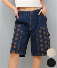 RVCA ルーカ ハーフパンツ ショートパンツ レディース デニム パンツ Gパン BF04C-653