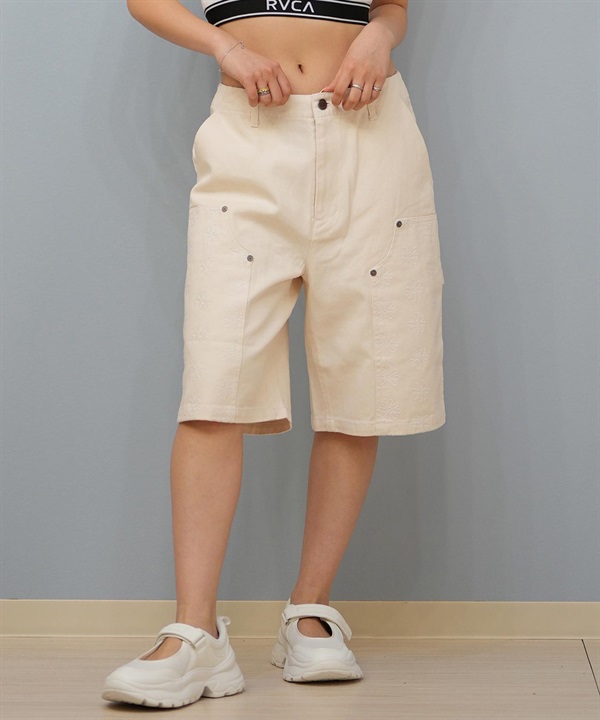 RVCA ルーカ ハーフパンツ ショートパンツ レディース デニム パンツ Gパン BF04C-653