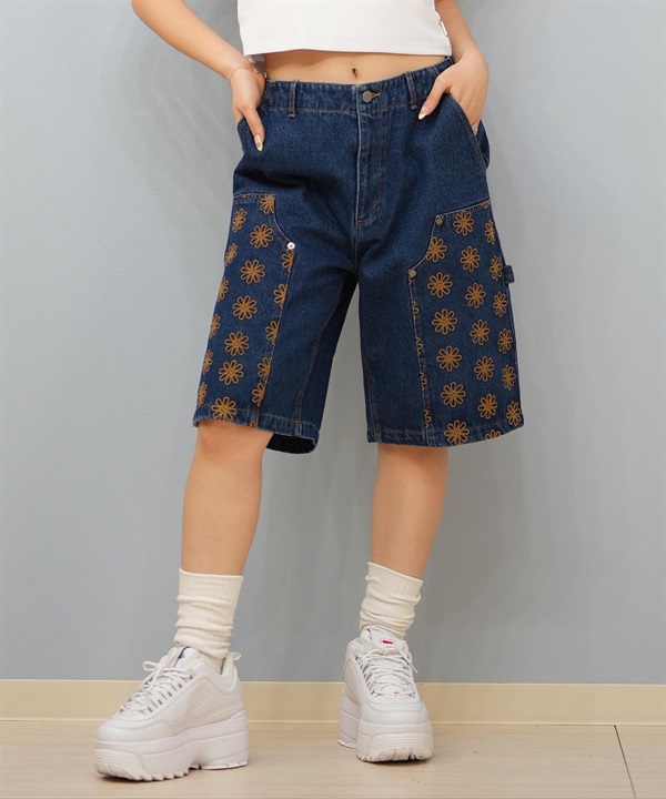 RVCA ルーカ ハーフパンツ ショートパンツ レディース デニム パンツ Gパン BF04C-653