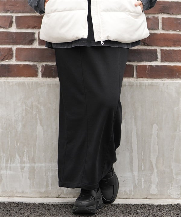 RVCA ルーカ スカート レディース ロングスカート ロゴ セットアップ対応 MINI RVCA SWEAT SKIRT BF044-602