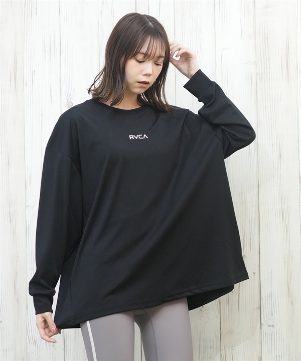 RVCA ルーカ ラッシュガード レディース 長袖 Tシャツ ロンT バックリボン 水陸両用 UVカット BACK SPLIT LS BF043-053