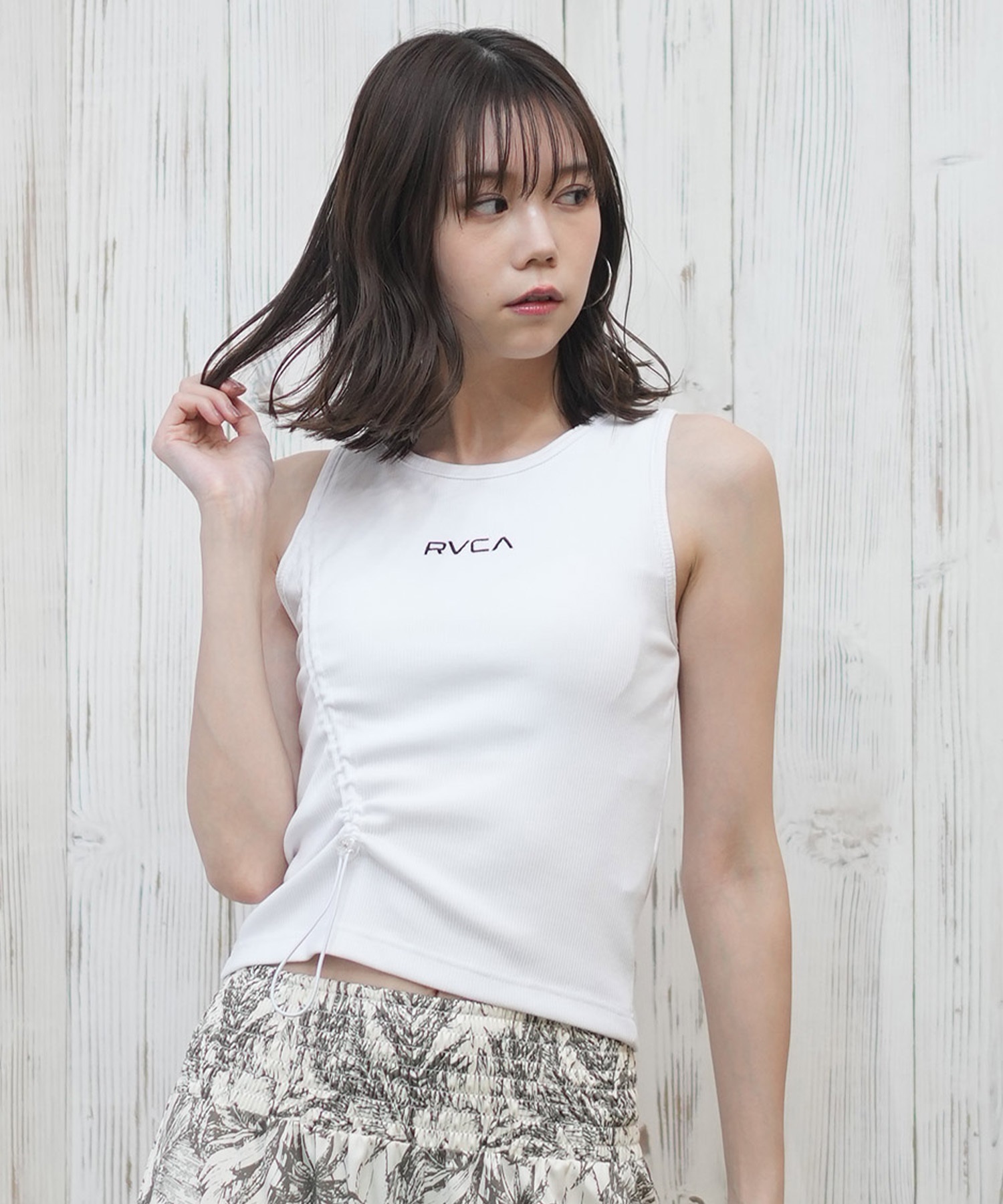 RVCA ルーカ ラッシュガード レディース タンクトップ カップ付