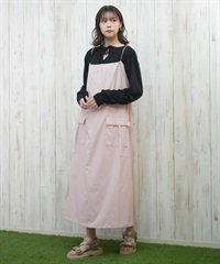 RVCA ルーカ ラッシュガード レディース ワンピース スリップドレス ロング丈 ワンポイント ロゴ 水陸両用 UVカット BF043-851
