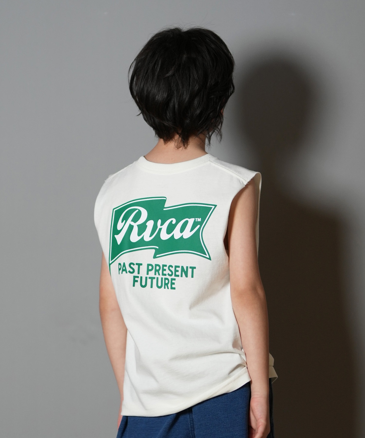 RVCA ルーカ タンクトップ キッズ ジュニア 子供 バックプリント ロゴ ONSHORE TT BF04E-254(ANW-130cm)
