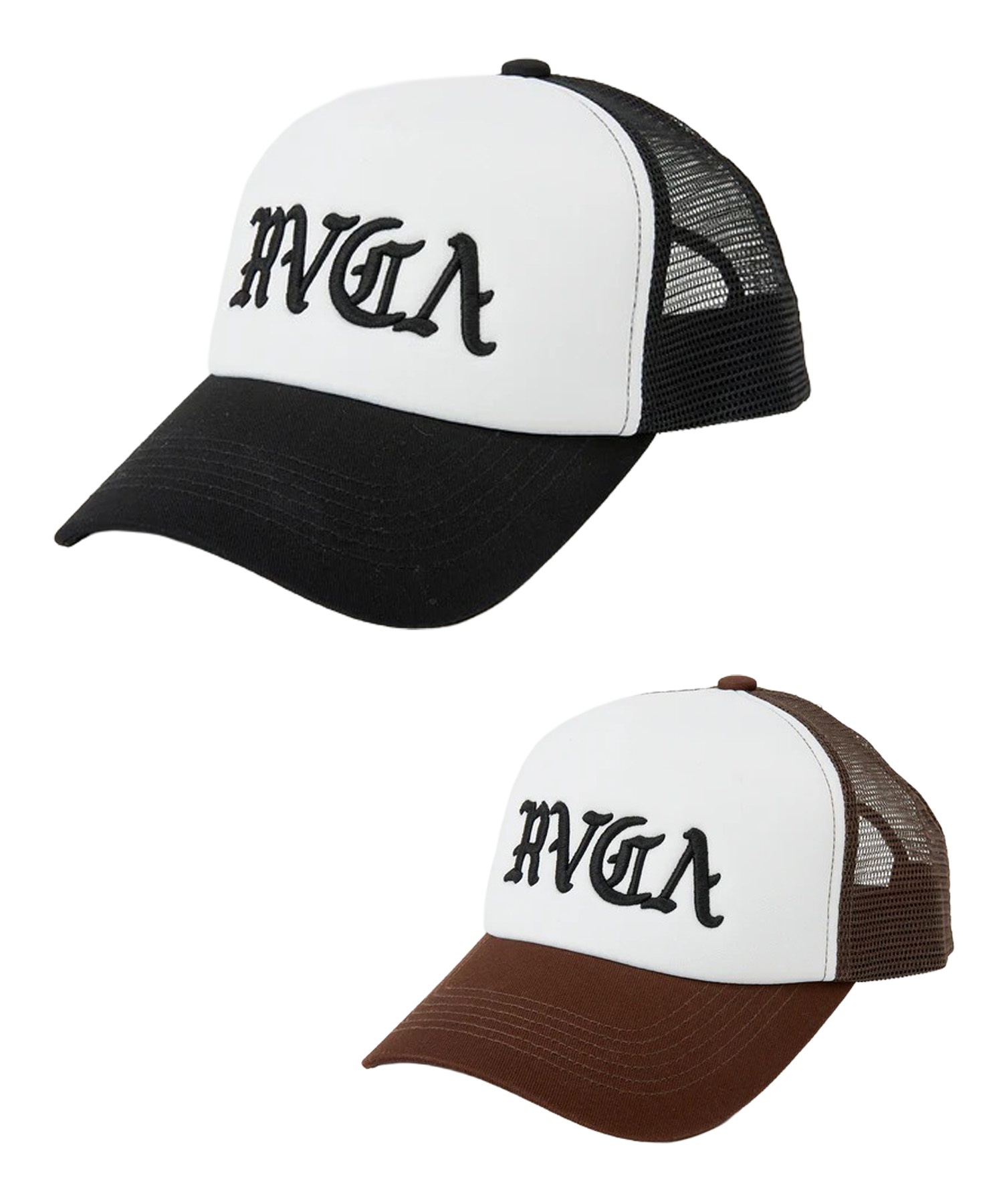 RVCA - RVCAルーカUS限定ロゴアイコン刺繍ツイルキャップ帽子１点物 RVCAルーカUS限定アイコンロゴエンブロイディーフレックス
