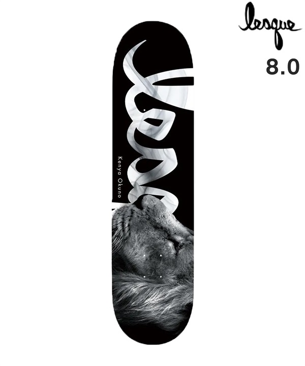 LESQUE レスケ スケートボード デッキ 8.0inch KENYA X SHADOW ROAR ムラサキスポーツ