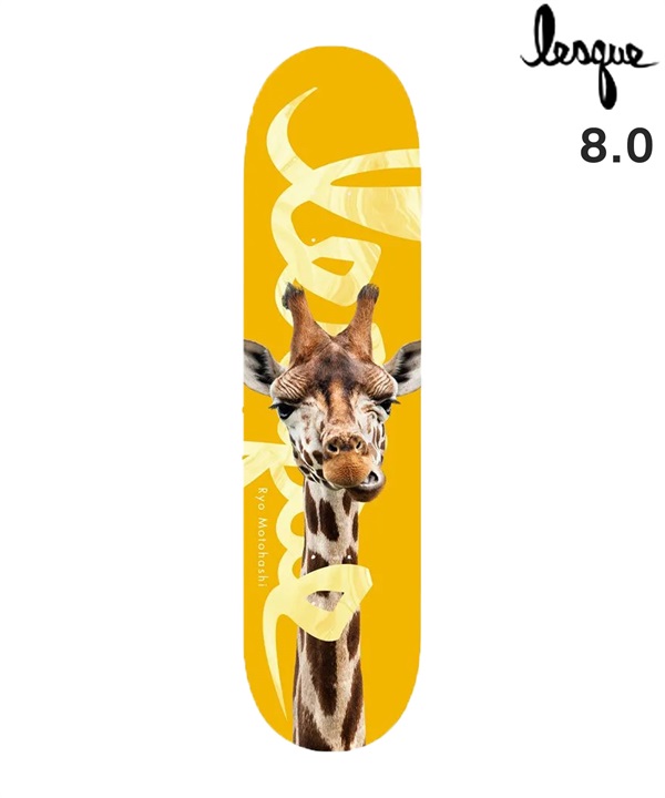 LESQUE レスケ スケートボード デッキ 8.0inch RYO X URBAN SAFARI ムラサキスポーツ